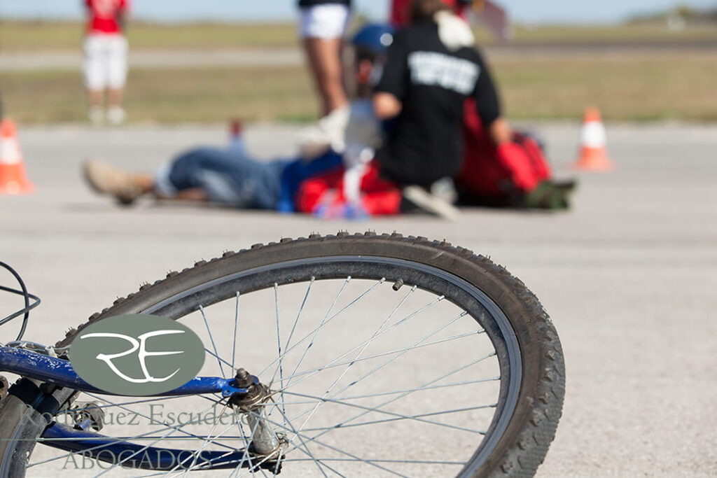 Indemnización por accidente entre dos bicicletas
