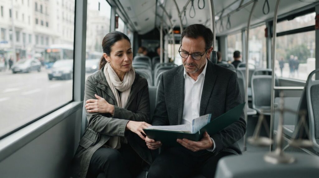 Reclamar indemnización por pasajero lesionado en autobús